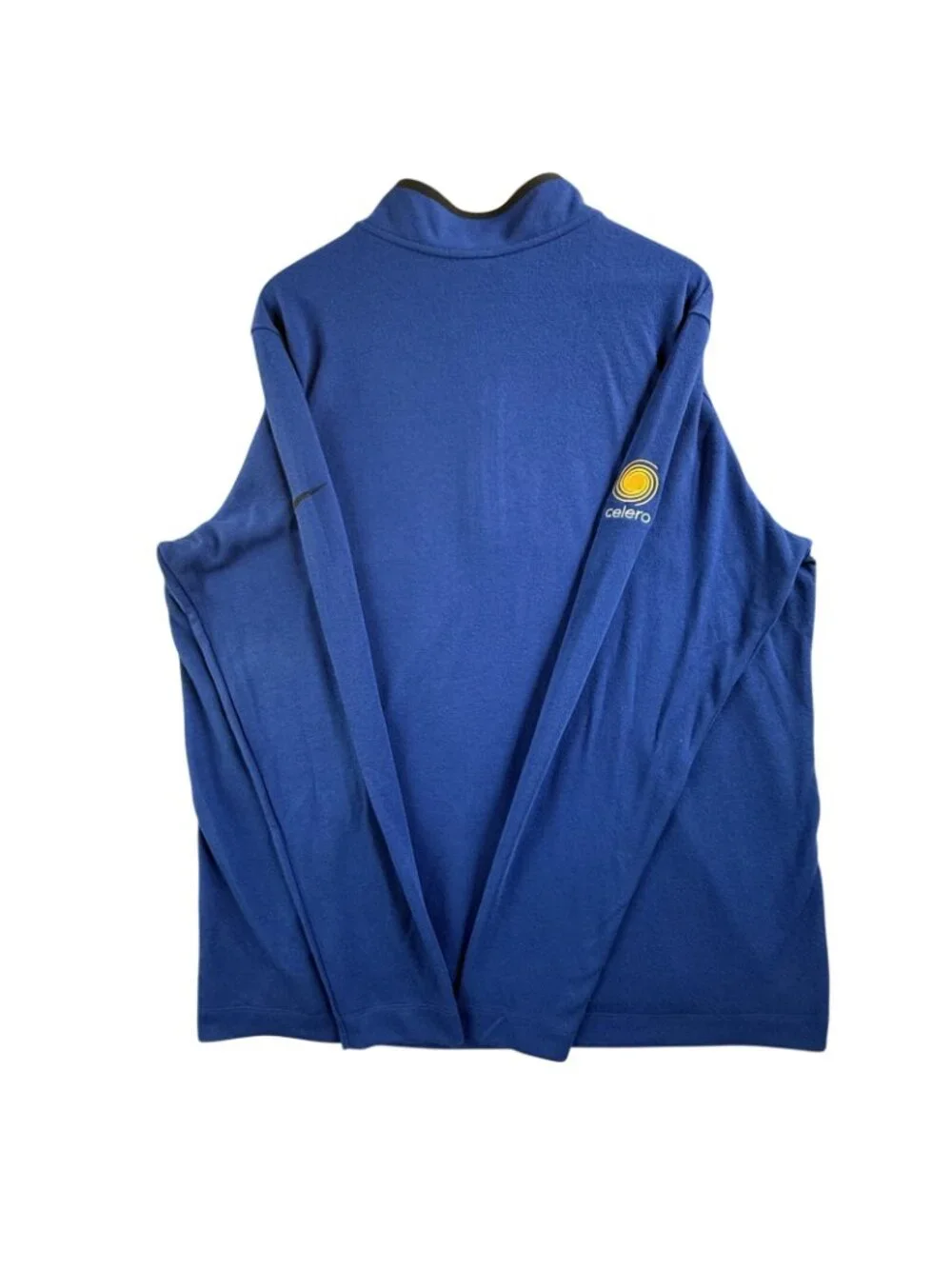 Nike Golf Pullover Mens XL Blue 1/4 Zip Mock Neck Celero Logo Top DX6702-431